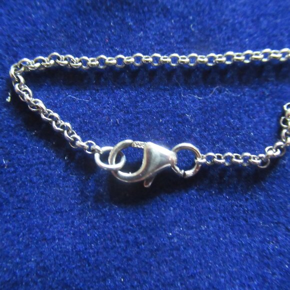 8mm Floating Pearl, Necklace, 19.5", 925 Silver Cable Chain, - Picture 6 of 9